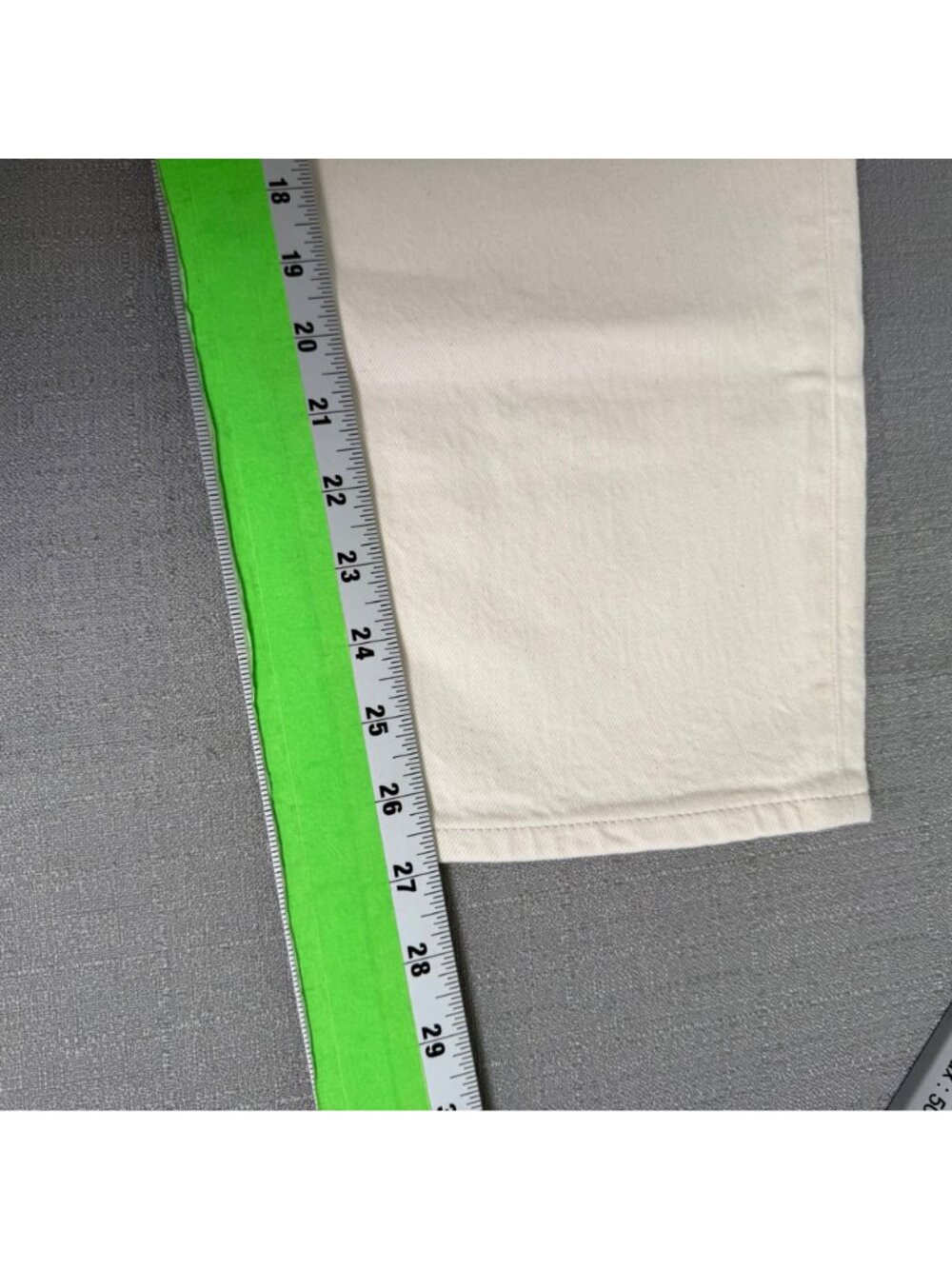 J.Crew Slim Barrel Jeans In Off-White Size 25 High-Rise Stretch Cotton Blend - Picture 13 of 13